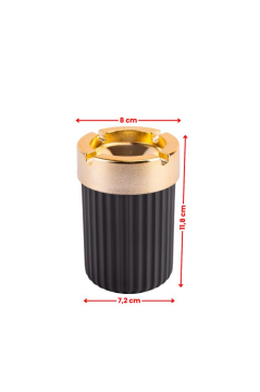 Kokusuz Çizgili Gold Küllük, Dumansız Yuvarlak Küllük ANTİRASİT