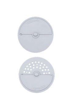 2 Adet Lavabo Süzgeci, Çevirmeli Kapak Koku Önleyici Mutfak Banyo Küvet Gider Tapası 2’li Set Gri