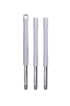 Tüm Vidalı Fırça ve Temizlik Gereçleriyle Uyumlu Mop Sapı, 3 Parçalı, Ayrılabilir, Çok Amaçlı Gri