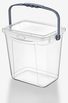 Flora 7 Lt Şeffaf Deterjan Kutusu, Kulplu ve Kapaklı Çok Amaçlı Düzenleyici Saklama Kabı 1 Adet