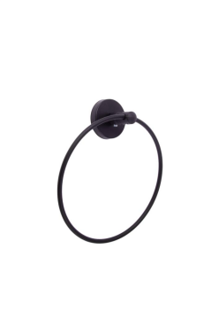 Vidalı Lavabo Banyo Wc Bez Havlu, Çatal Askı ve Tuvalet Kağıtlık 3'lü Set Siyah Metal