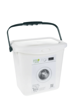 Flora 7 Lt Deterjan Kutusu, Kulplu Kapaklı Banyo Dolap Düzenleyici Saklama Kabı 1 Adet