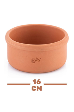 Elizi Çömlekleri Toprak Güveç Kasesi, Toprak Çömlek Yoğurt Kabı 1 LT