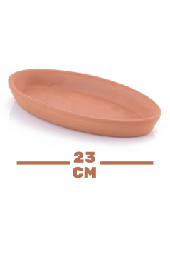 Elizi Çömlekleri 2 Adet Toprak Kayık Kase, Kayık Güveç Fırın Kabı 2’li Set Küçük Boy (23x12cm)