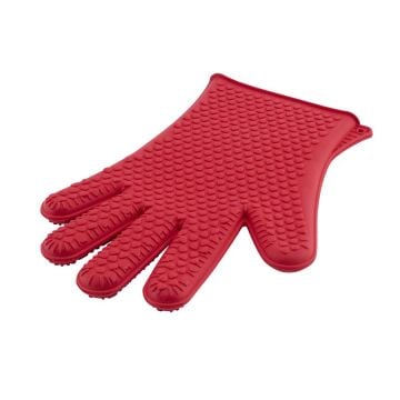 SİLİCOLİFE BEŞ PARMAK FIRIN ELDİVENİ Kırmızı