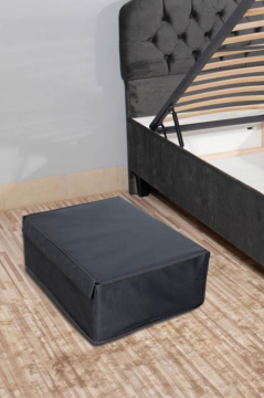 Baza Kutu Hurç, Yatak Kanepe Baza Altı Düzenleyici Su Geçirmez Mukavva Destekli 1 Adet ANTRASİT