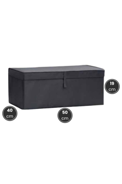 Baza Kutu Hurç, Yatak Kanepe Baza Altı Düzenleyici Su Geçirmez Mukavva Destekli 1 Adet ANTRASİT