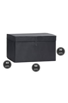 Maxi Kutu Hurç, Çarşaf Nevresim Yastık Kıyafet Düzenleyici Mukava Destekli (50x40cm) 1 Adet Antrasit