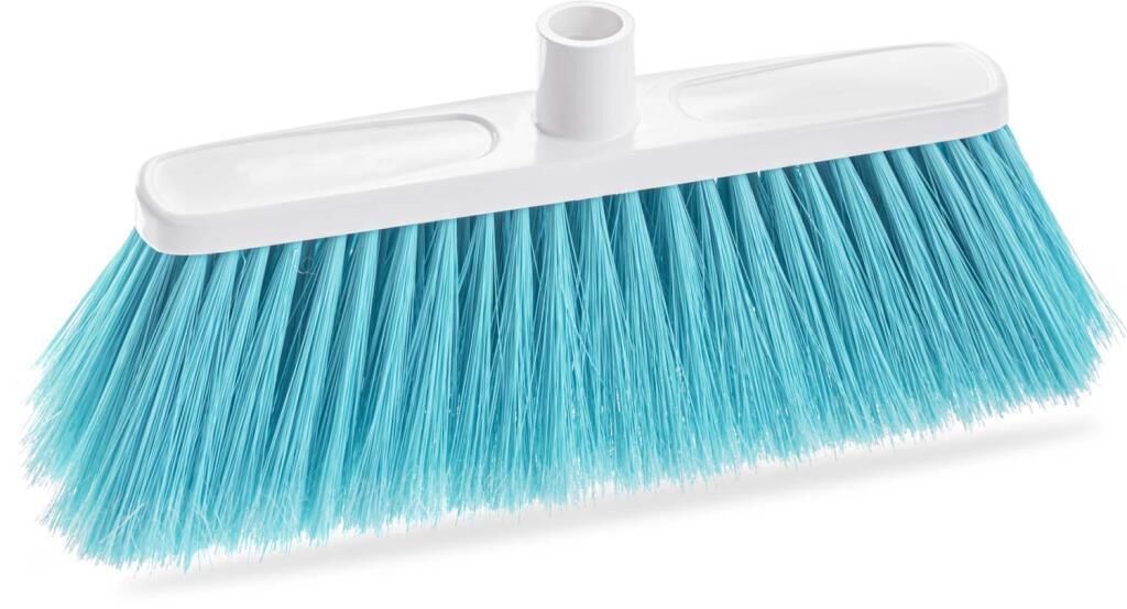 FLORA KELEBEK DİK YER FIRÇASI F304 BEYAZ/TURKUAZ