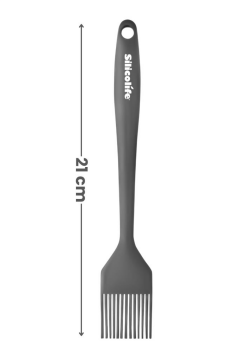 Spatula ve Fırça Seti, Isıya Dayanıklı Yanmaz Yapışmaz Silikon Spatula ve Yumurta Fırçası Set Renkli
