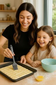 Spatula ve Fırça Seti, Isıya Dayanıklı Yanmaz Yapışmaz Silikon Spatula ve Yumurta Fırçası Set Renkli