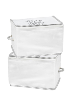 2’li İpli Kazak Hurcu Set, Yatak Baza Kanepe Altı Kıyafet Çamaşır Eşarp Düzenleyici (30x20cm) 2 Adet