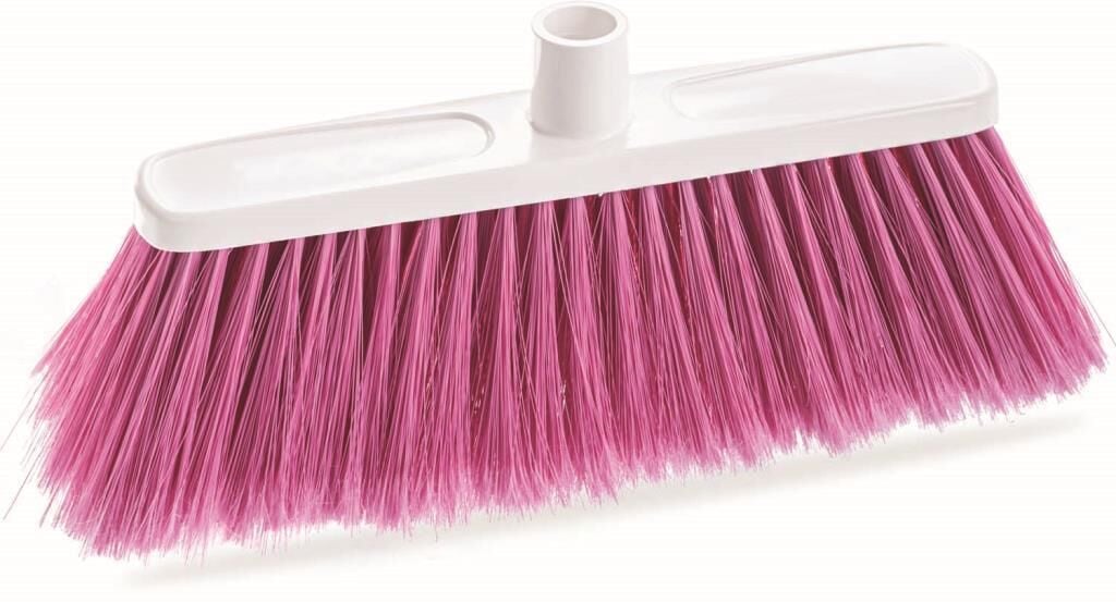 FLORA KELEBEK DİK YER FIRÇASI F304 BEYAZ/PEMBE