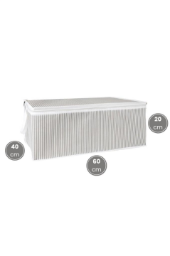 2’li Baskılı Baza Hurcu Seti, Yatak Kanepe Altı Yastık Kıyafet Çamaşır Düzenleyici (60x40xcm) 2 Adet