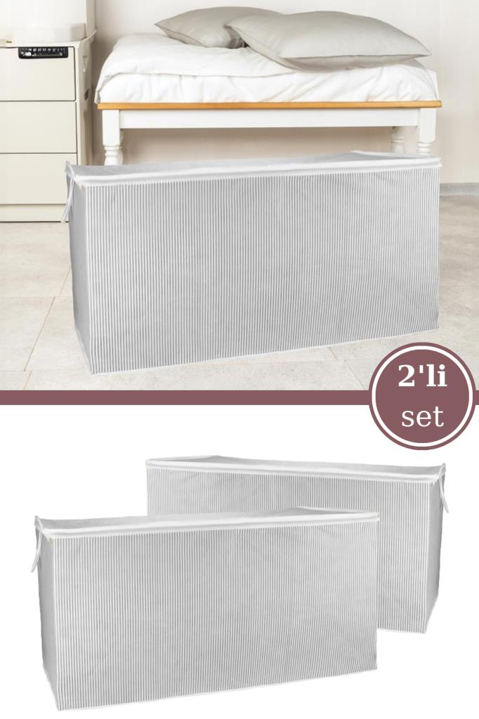 2’li Mega Boy Yorgan Hurcu Set, Yorgan Yastık Battaniye Kıyafet Çamaşır Düzenleyici (80x60cm) 2 Adet