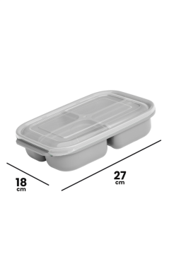Dört Bölmeli Saklama Kabı 1750ml, Taşınabilir Kahvaltılık Öğün Diyet Beslenme Kutusu (4x425ml)