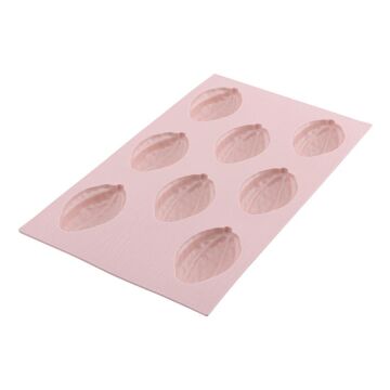 SİLİCOLİFE 8'Lİ BÜYÜK CEVİZ KEK KALIBI SOFT PEMBE