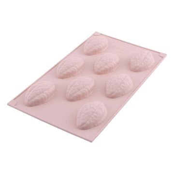 SİLİCOLİFE 8'Lİ BÜYÜK CEVİZ KEK KALIBI SOFT PEMBE