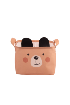 Ayıcık Desenli Kulplu Dikdörtgen Bebek Çocuk Odası Düzenleyici Organizer 2'li Set