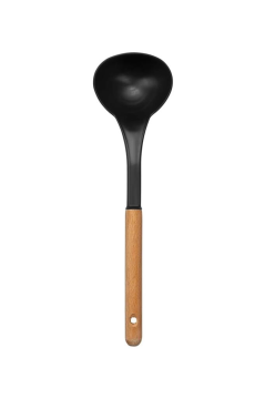 Ahşap Saplı 5’li Servis Seti, Kepçe Kaşık Kevgir Spatula Ezici Set (Yağda Kullanıma Uygun Değildir)