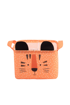 Kaplan Desenli Kulplu Dikdörtgen Bebek Çocuk Odası Düzenleyici Organizer 2'li Set