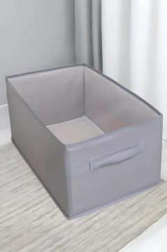 2’li Pantolon Kazak Düzenleyici Set, Elbise Kıyafet Çamaşır Saklama Kutusu Mukava Destekli (40x25cm)