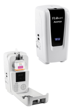 Flosoft F218 Aromax Profesyonel Ortam Parfüm Difüzörü Beyaz, Dijital Ekranlı Koku Makinesi + 1 Adet Parfüm