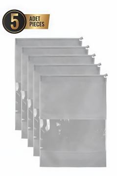 5’li Ayakkabı Hurcu Seti, Büzgülü Pencereli Valiz İçi Ayakkabı Taşıma Çantası Seyahat Düzenleyici