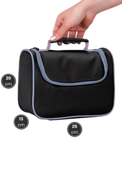 Makyaj Kozmetik Çantası, Geniş İç Hacimli Kozmetik Makyaj Kişisel Bakım Düzenleyici (24x21x15cm)