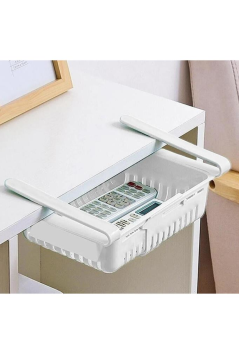 Dolap İçi Ayarlanabilir Askılı Raf, Buzdolabı Akordiyon Süzgeçli Saklama Rafı, Düzenleyici Organizer