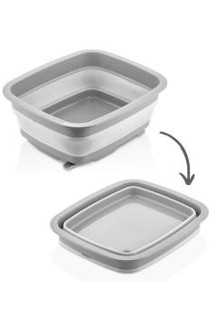 Flosoft Katlanabilir Bulaşıklık & Badya, Akordiyon Kaşıklık Bölmeli Tabaklık Kurutmalık Badya 1 ADET Yeşil