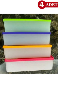 Flosoft 2 Litre Alaska No Frost Buzdolabı Dondurucu Erzak Saklama Kabı 4 ADET