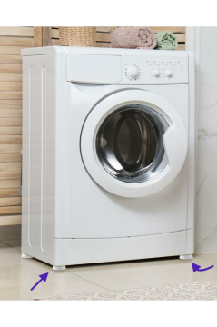 4 Adet Vantuzlu Titreşim Önleyici, Çamaşır Bulaşık Makinesi Buzdolabı Eşya Yükseltici Ayak 4’lü Set