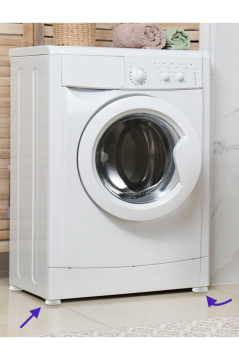 4 Adet Vantuzlu Titreşim Önleyici, Çamaşır Bulaşık Makinesi Buzdolabı Eşya Yükseltici Ayak 4’lü Set Beyaz