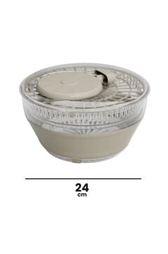 Katlanır Salata Kurutucusu 3650ml, Katlanabilir Sebze Meyve Yeşillik Kurutma Süzgeci Döneri Kahve