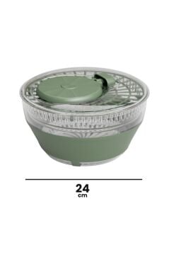 Katlanır Salata Kurutucusu 3650ml, Katlanabilir Sebze Meyve Yeşillik Kurutma Süzgeci Döneri Yeşil