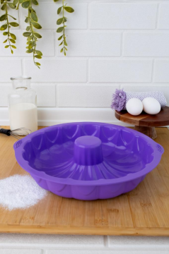 SİLİCOLİFE BÜYÜK KLASİK KEK KALIBI LİLA