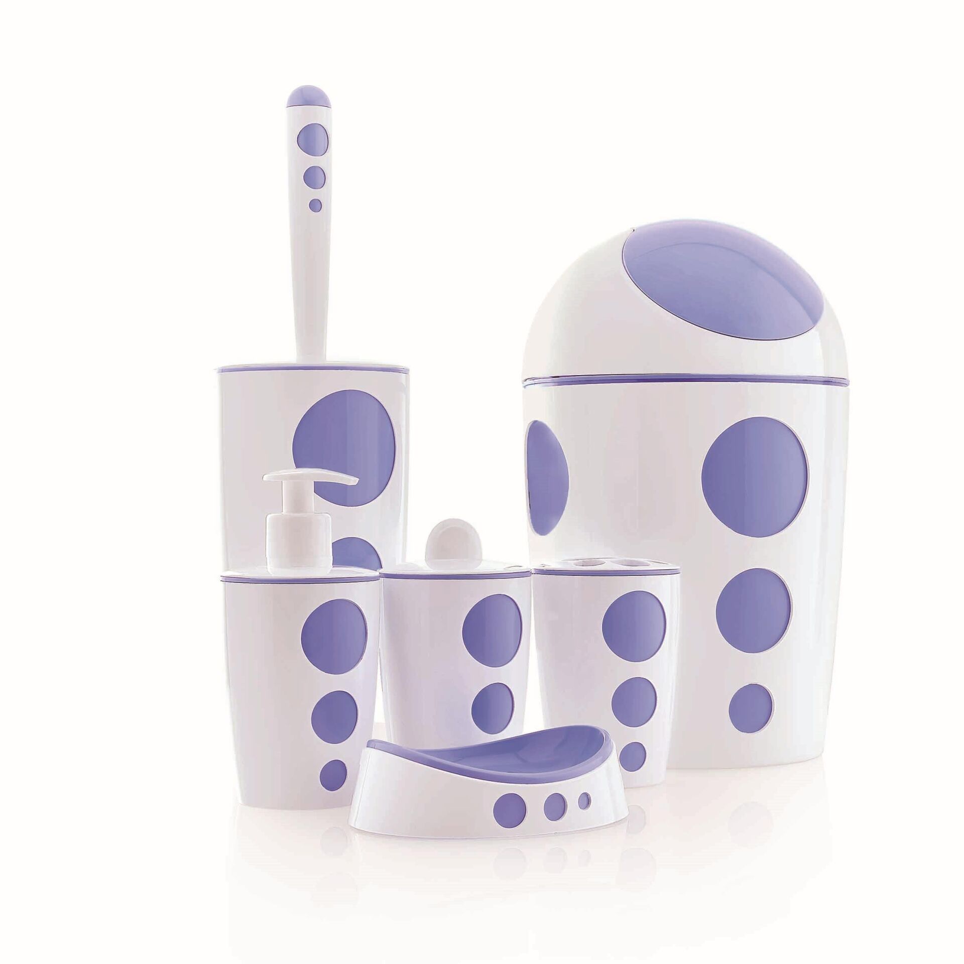 FLORA PUNTO BANYO SETİ 6 PARÇA F378 Mavi