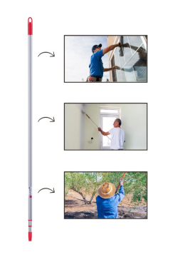 Flora Teleskopik Uzatmalı Metal Sırık Sap 4 Metre Yeni Tasatım