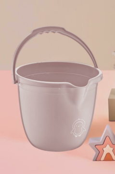 Flosoft Bebek Banyo Kovası, Saplı Oluklu Çok Amaçlı Kova 13 litre