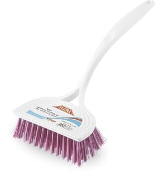 FLORA TRENDY LAVABO VE KÜVET FIRÇASI F388 BEYAZ/PEMBE