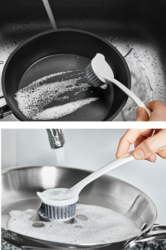 3’lü Lavabo Matı Seti, Çok Amaçlı Kurutmalık + Musluk Matı + Silikon Uçlu Bulaşık Fırçası 3’lü Set