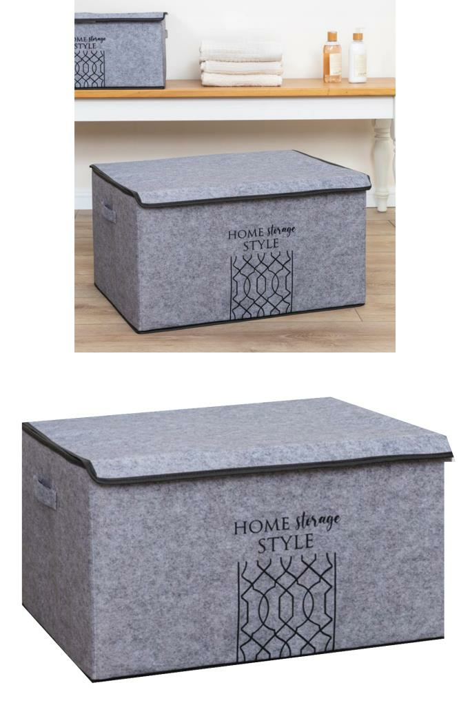 Keçe Kapaklı Mega Plus Baza Hurcu, Çok Amaçlı Düzenleyici Organizer Kutu Mega Boy 57x41x31 Cm