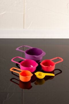 Pratik 5'li Ölçü Kaşığı - Un, Baharat, Şeker ve Sıvı Ölçer