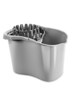 Kirli Su Hazneli Temizlik Kovası, Standart Yer Zemin Temizlik Mop Kovası ve Su Haznesi Gri