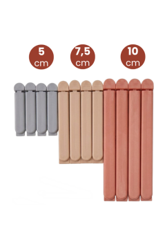 3 Boy Poşet Klipsi 12'li Set, Cips Bakliyat Baharat Kahve Poşeti Kapatma Kıskacı 4x(5cm,7.5 cm,10cm)