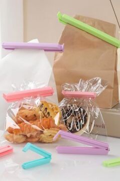 3 Boy Poşet Klipsi 12'li Set, Cips Bakliyat Baharat Kahve Poşeti Kapatma Kıskacı 4x(5cm,7.5 cm,10cm)