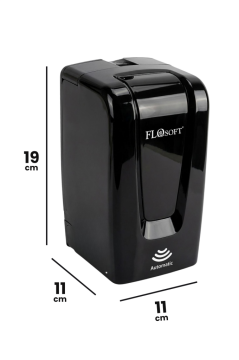 Vera Otomatik Sıvı Sabunluk ve Dezenfektan Verici 700ml, Fotoselli Sensörlü Sabunluk F208 Siyah