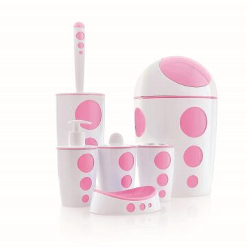 FLORA PUNTO BANYO SETİ 6 PARÇA F378 SOFT PEMBE