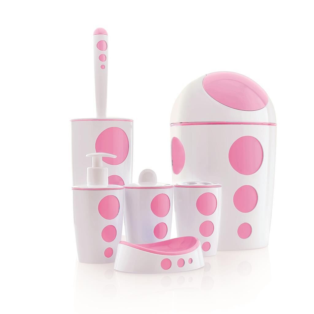 FLORA PUNTO BANYO SETİ 6 PARÇA F378 SOFT PEMBE